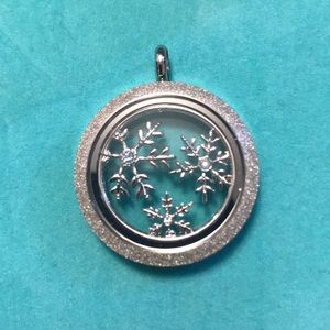 Large origami Owl locket with plate
